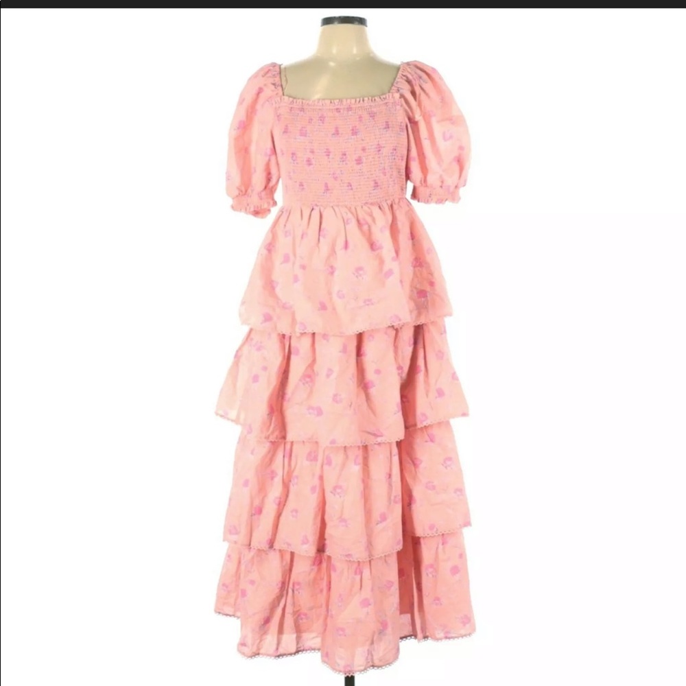 LoveShackFancy Pink Floral dress